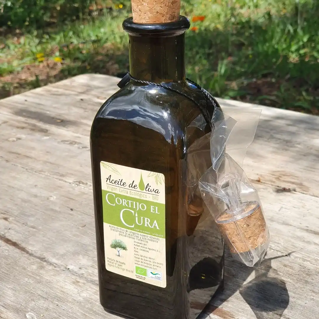 Botella 500 ml aceite de oliva virgen extra bio cortijo el cura