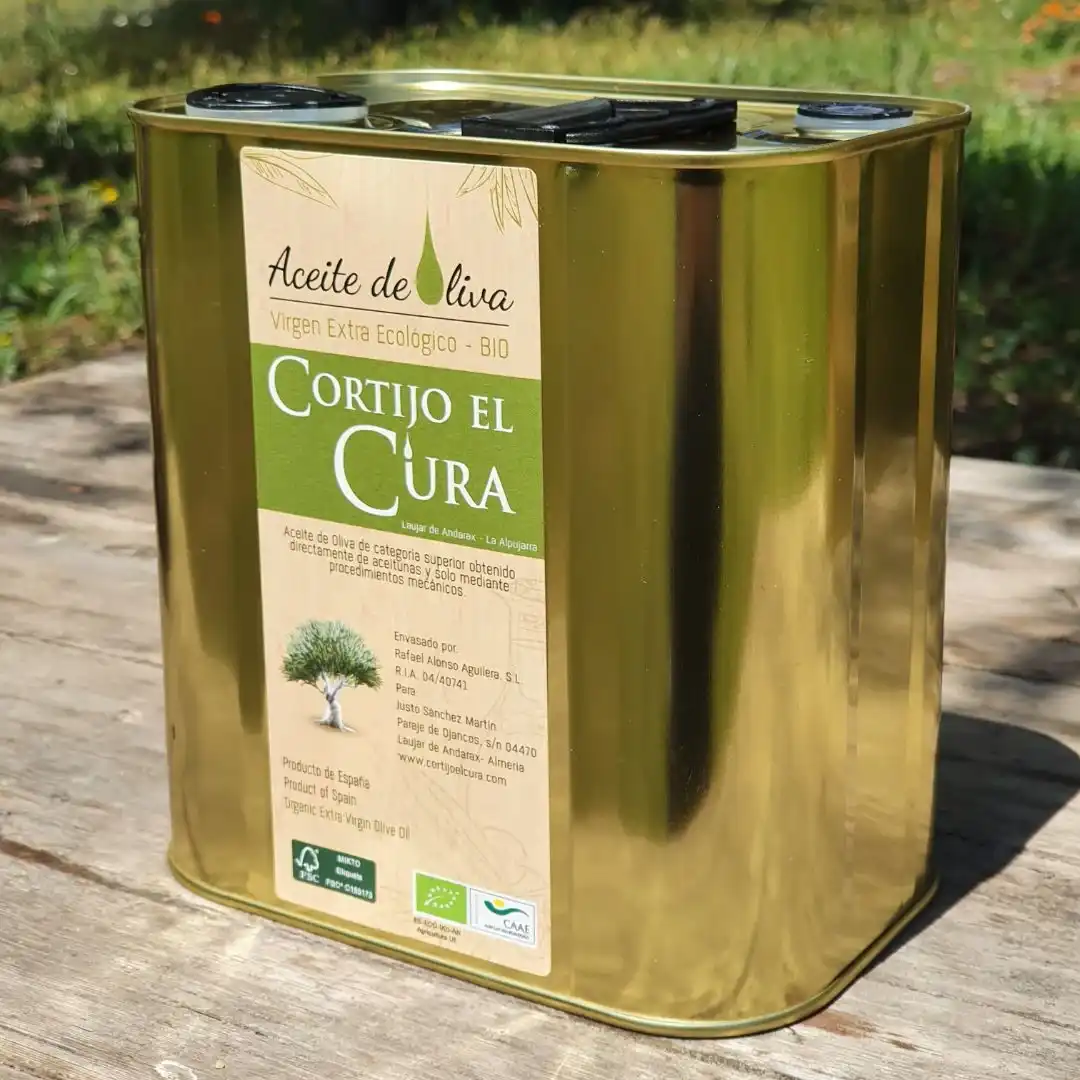 Lata 2,5 litros aceite de oliva virgen extra bio cortijo el cura